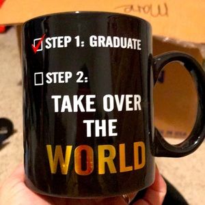3x25 Graduation Mug Coffee Take Over The WORLD